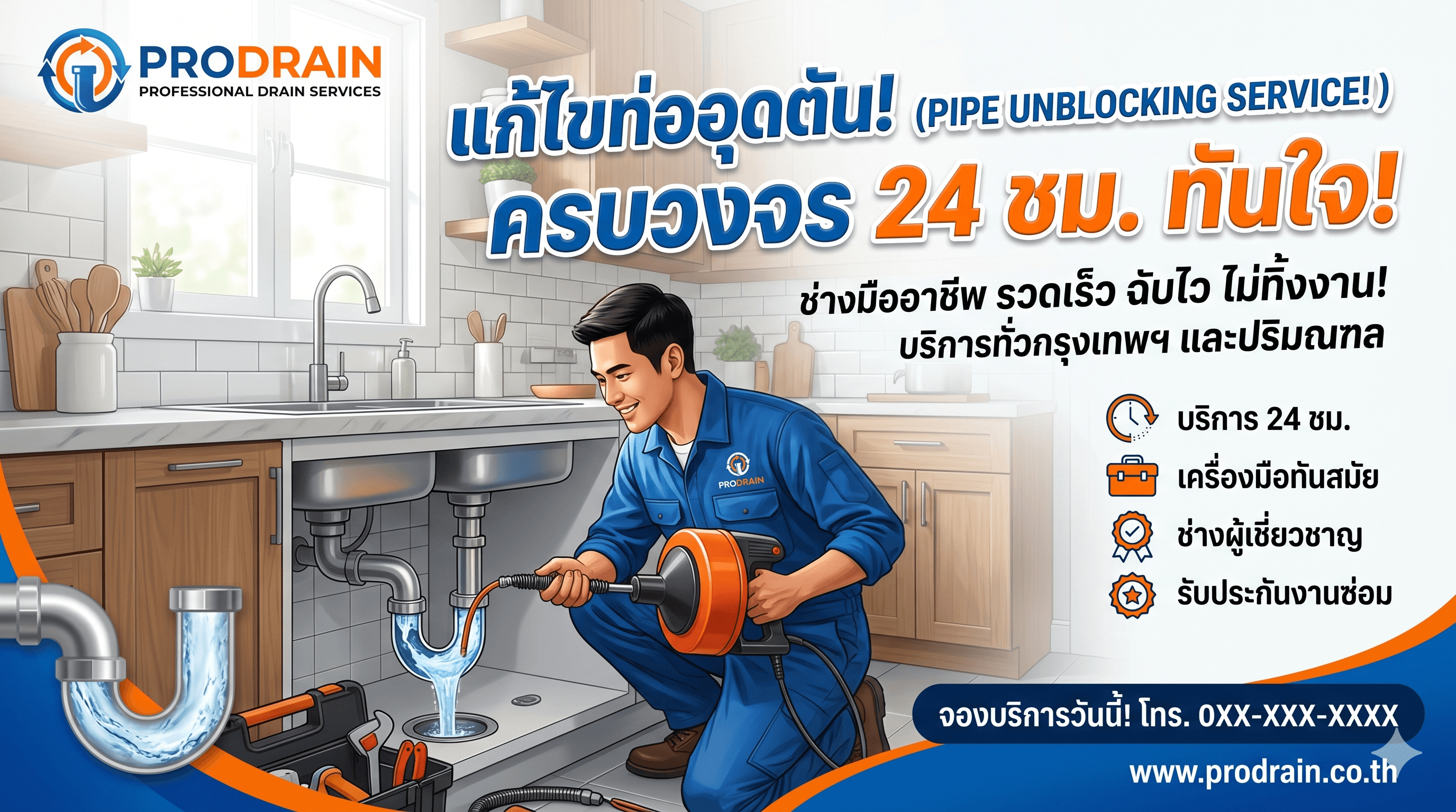 บริการแก้ท่ออุดตัน เชียงใหม่